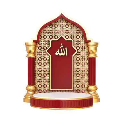 Podio para ramadán  3D Icon