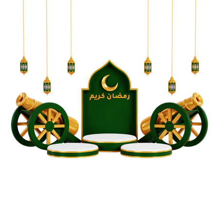 Podio para ramadán  3D Icon