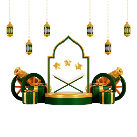 Podio para ramadán  3D Icon