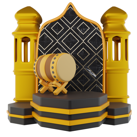 Podio para ramadán  3D Icon