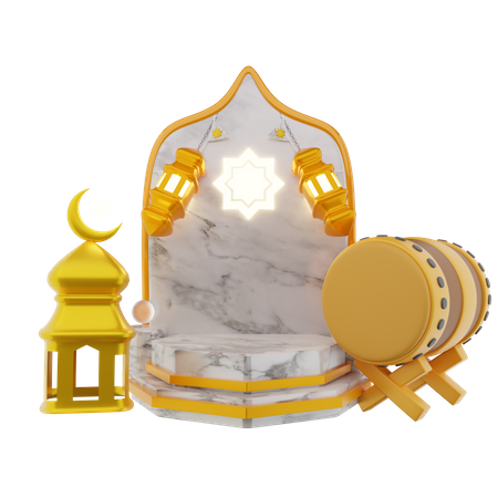 Podio para ramadán  3D Icon