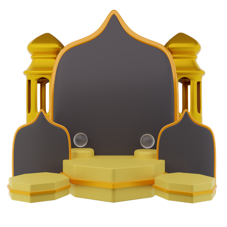 Podio para ramadán  3D Icon