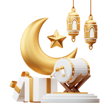 Podio para ramadán  3D Icon