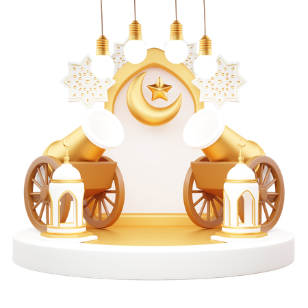 Podio para ramadán  3D Icon