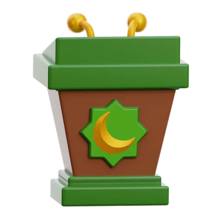 Podio de Ramadán  3D Icon