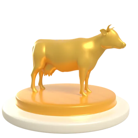 Podio de vaca  3D Illustration