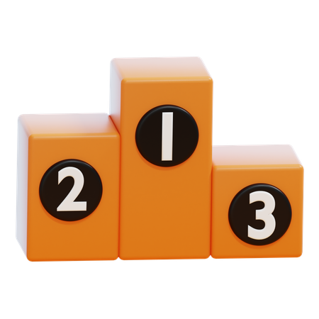 PODIUM 1,2,3  3D Icon