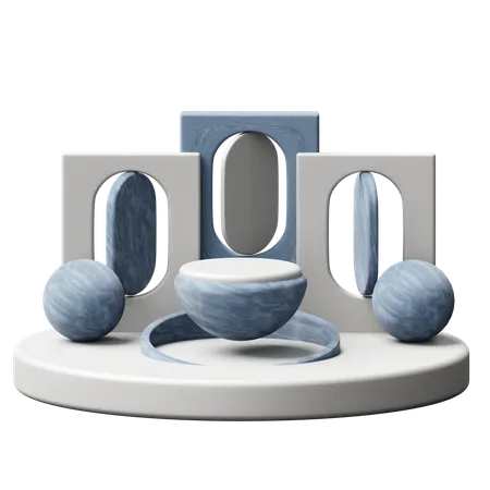 Podium  3D Icon