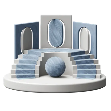 Podium  3D Icon