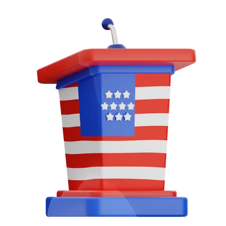 Podium  3D Icon