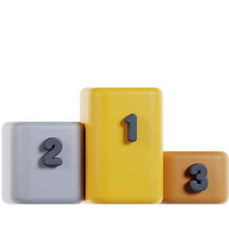表彰台  3D Icon