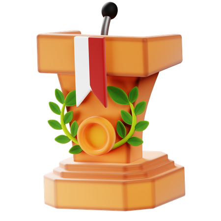 Podium  3D Icon