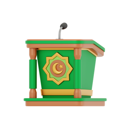 Podium  3D Icon