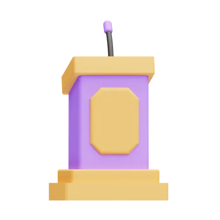 Podium  3D Icon