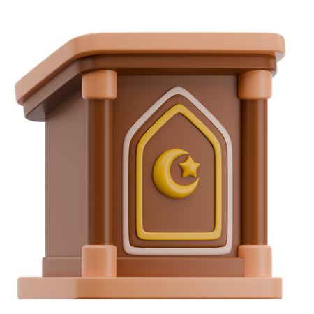 Podium  3D Icon