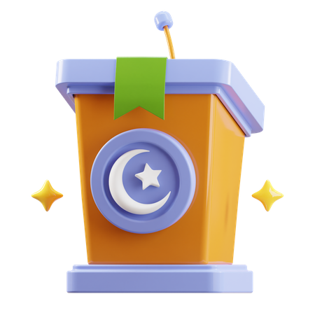 Podium  3D Icon