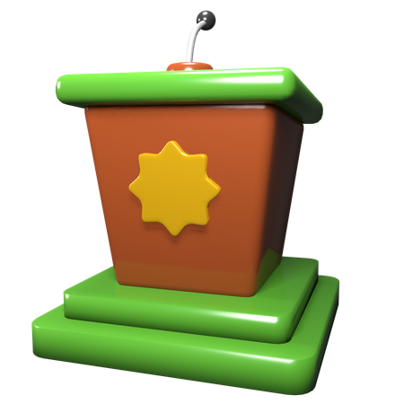 Podium  3D Icon