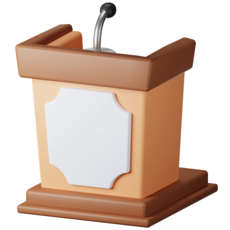 Podium  3D Icon