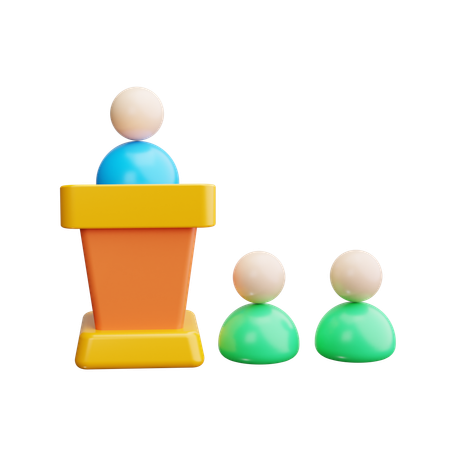 Podium  3D Icon