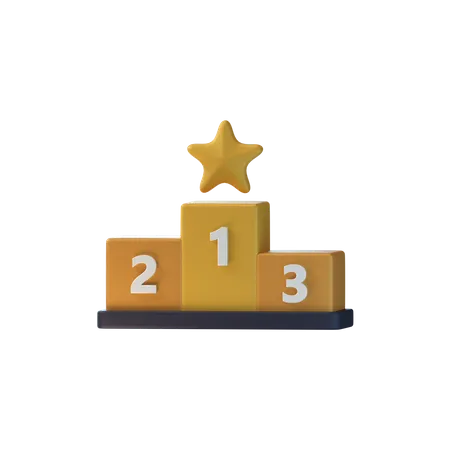 Podium  3D Icon