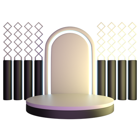 Podium  3D Icon