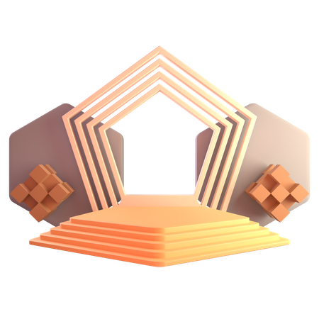 Podium  3D Icon