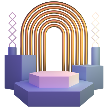 Podium  3D Icon