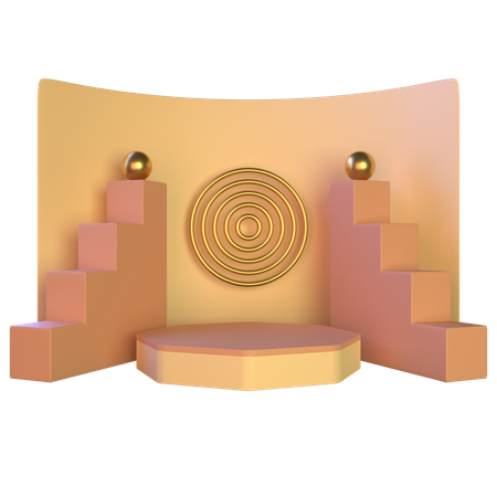 Podium  3D Illustration