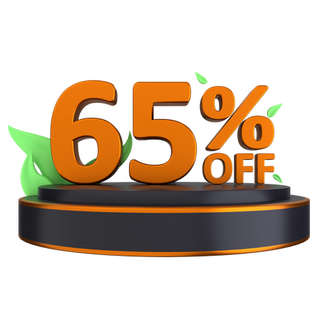 Podium 65 Percent  3D Icon