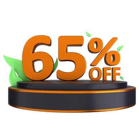 Podium 65 Percent  3D Icon