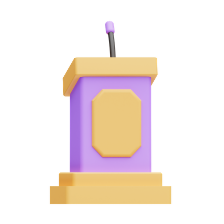 Podium 3D Icon
