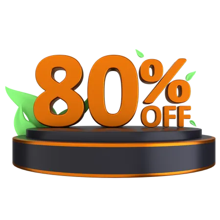 Podium 80 Percent  3D Icon