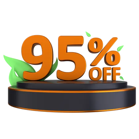 Podium 95 Percent  3D Icon