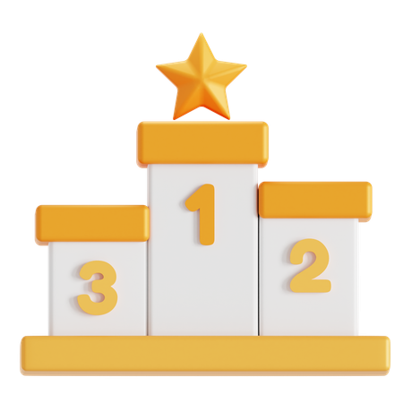 Podium champion  3D Icon