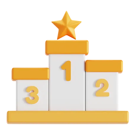 Podium champion  3D Icon