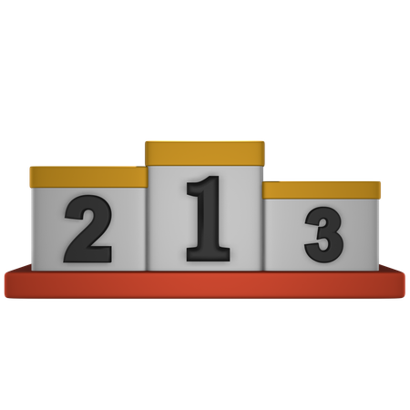 Podium Champion Marathon  3D Icon