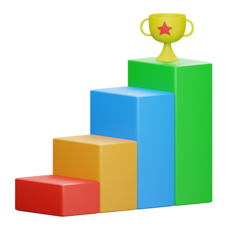 Podium Chart  3D Icon