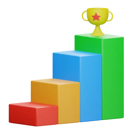 Podium Chart  3D Icon