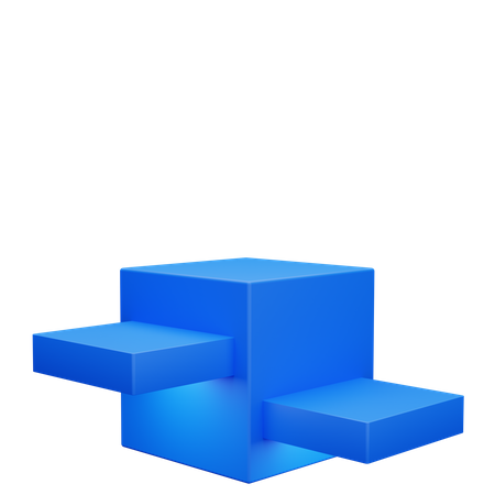 Podium de la Boîte Bleue  3D Icon
