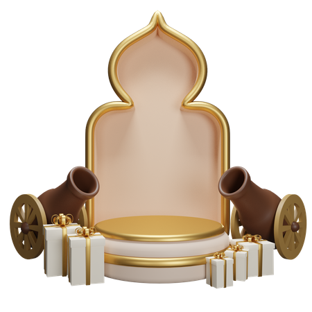 Podium For Ramadan  3D Icon