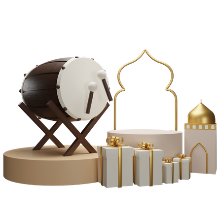 Podium For Ramadan  3D Icon