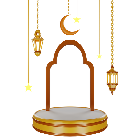 Podium For Ramadan  3D Icon
