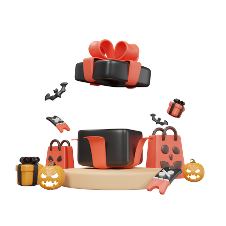 Podium Halloween  3D Icon