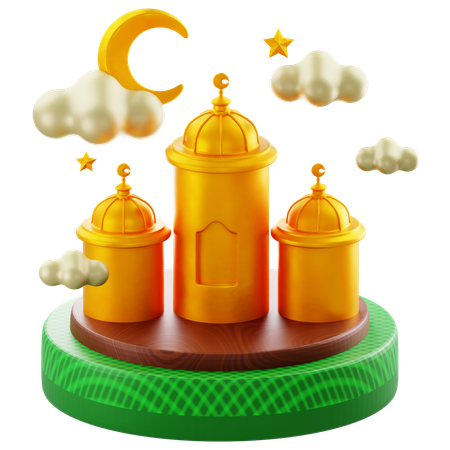 Podium islamique  3D Icon