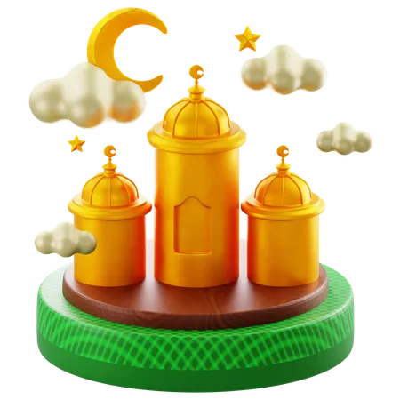 Podium islamique  3D Icon