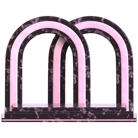 Podium mit zwei Toren  3D Icon