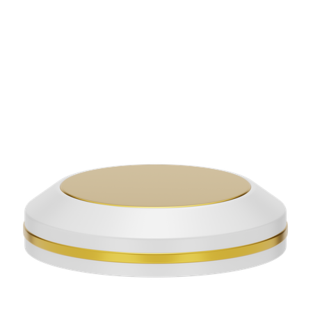 Podium rond de scène blanche  3D Icon