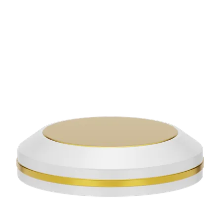 Podium rond de scène blanche  3D Icon