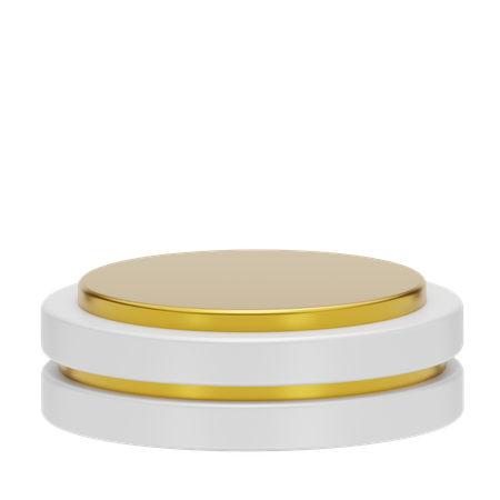 Podium rond de scène blanche  3D Icon