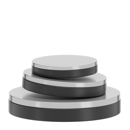 Podium rond de scène noire  3D Icon